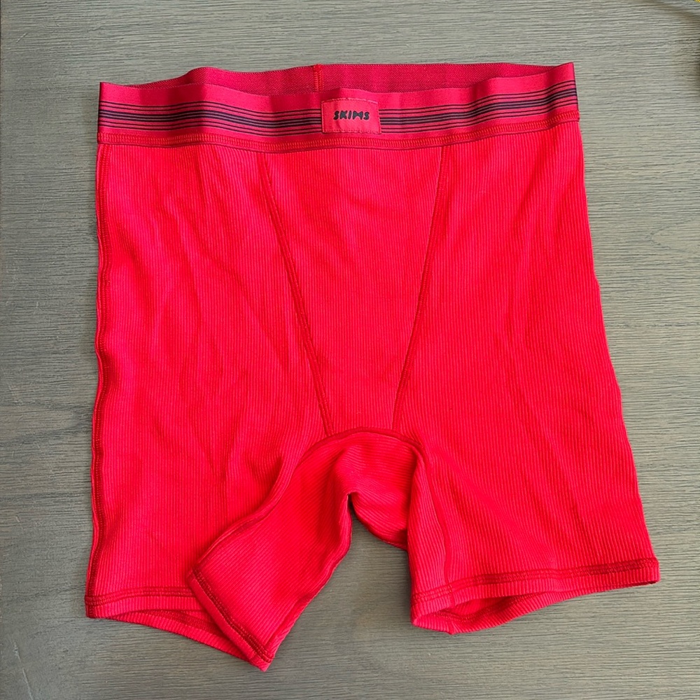 Skims Cotton Rib Boxer Shorts